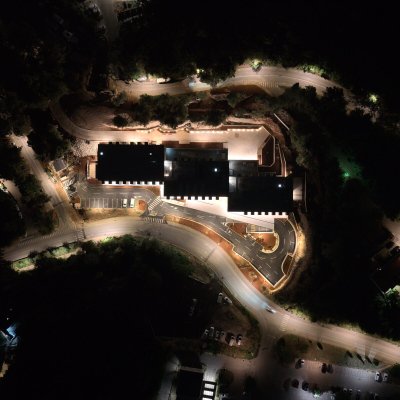 Centar noću odozgo